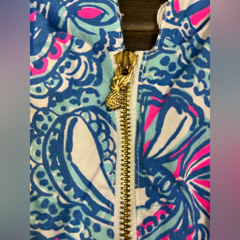 Lilly Pulitzer pink and blue sheath sundress sz 6 - Picture 7 of 8